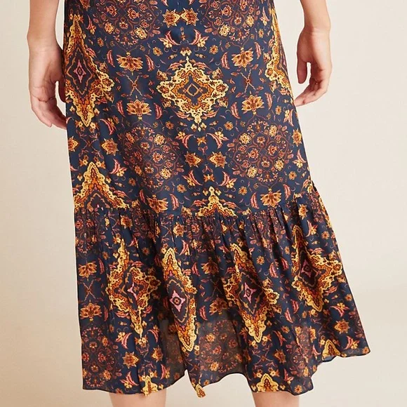 ANTHROPOLOGIE Kachel Tiburon Ruffled Maxi Dress - Picture 11 of 16